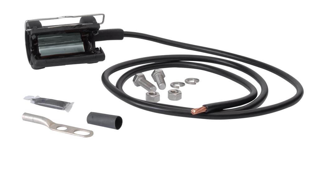 Original Image: CommScope – Universal Compact Grounding Kit for 1-5/8 in corrugated and smoothwall coaxial cable