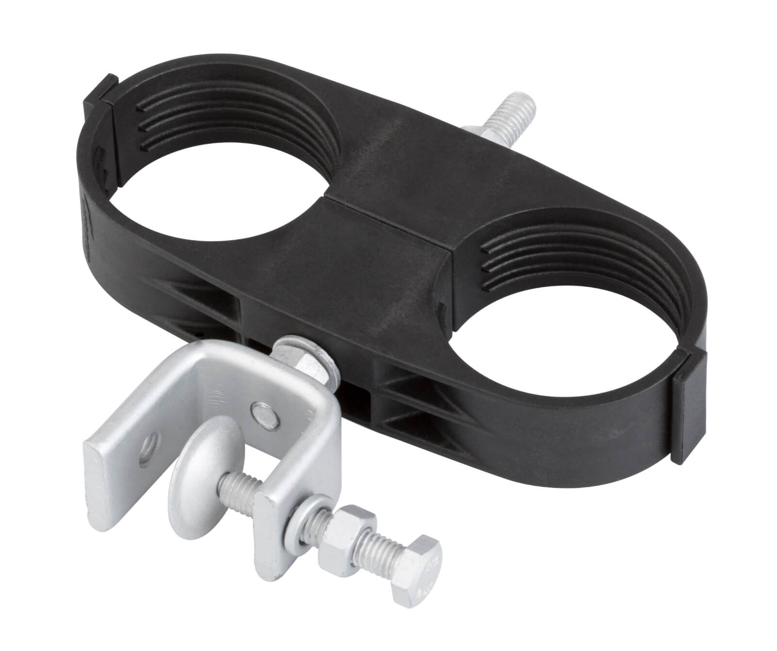 Original Image: CommScope – Double Hanger Kit for 1-5/8 in coaxial cable, single stack; includes hardware and angle adapter