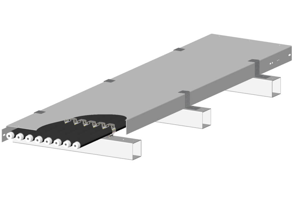 Original Image: CommScope – Rooftop Coaxial Cable Bridge Kit, for four coaxial cable runs, 12-gauge cover