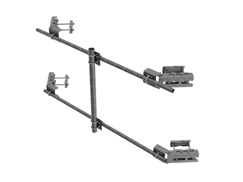 Original Image: CommScope – Universal Face Mount Base Kit – Brackets Only, pipe ordered separately