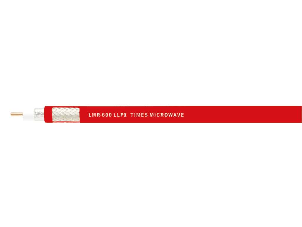 Original Image: Times Microwave – LMR-600-LLPX 50 Ohms coax cable with a high-fire retardant jacket