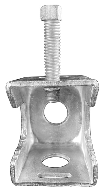Original Image: CommScope – Galvanized Steel Angle Adapter, universal, snap-in, 3/4 in through hole
