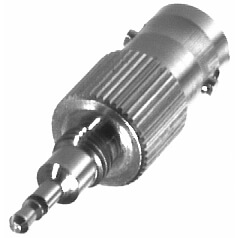 Original Image: RF Industries – RFB-1141 Adapter; BNC Female To Phono Plug For Mot Right Angledius P100,Gp300; Nickel Body Plating