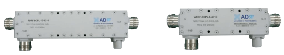 Original Image: ADRF – 10dB Directional Coupler (617-2700 MHz, 100 W) (4.3-10 Female) (PIM: -155dBc @ 2*20W)