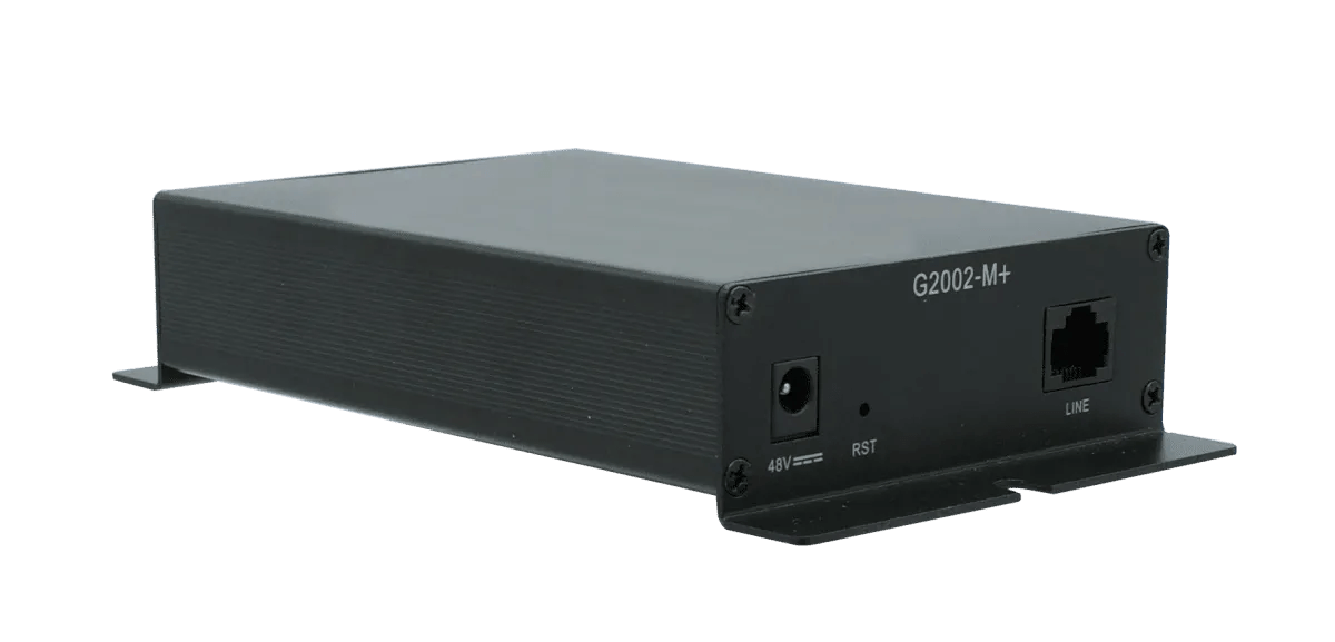 Original Image: Positron – G.hn (Mimo) to Gigabit Ethernet Bridge. 2 GE Ports. Supports Trunk Mode (4,000+ VLANs). POE/POE+ (802.3af = 15.4W / 802.3at = 30W) capable. Line Power Supported w/inline power injector for 802.3af.