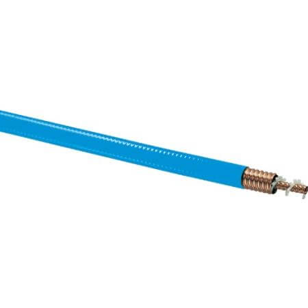 Original Image: CommScope – HL4-50A, HELIAX® Plenum Rated Air Dielectric Coaxial Cable, corrugated copper, 1/2 in, blue PVC jacket