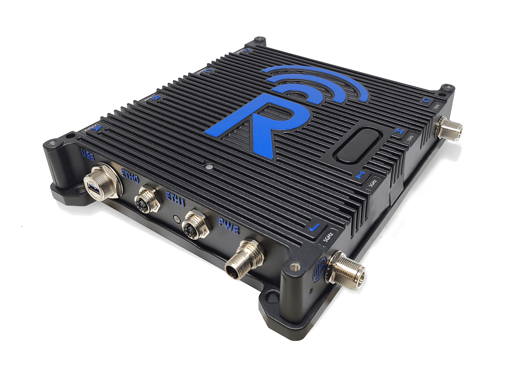 Original Image: Rajant – BreadCrumb® FE1, Custom 4-Radio, 8-Port, Quad 2X2 MIMO transceivers, includes licensed or restricted radio frequencies and components