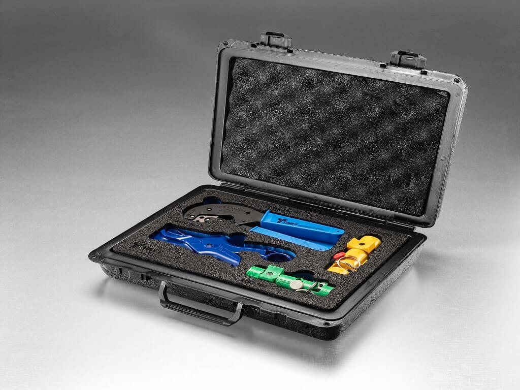 Original Image: Times Microwave – Hardcase install tool kit for LMR-195, 200 and 240 connectors with hard foam cut-outs