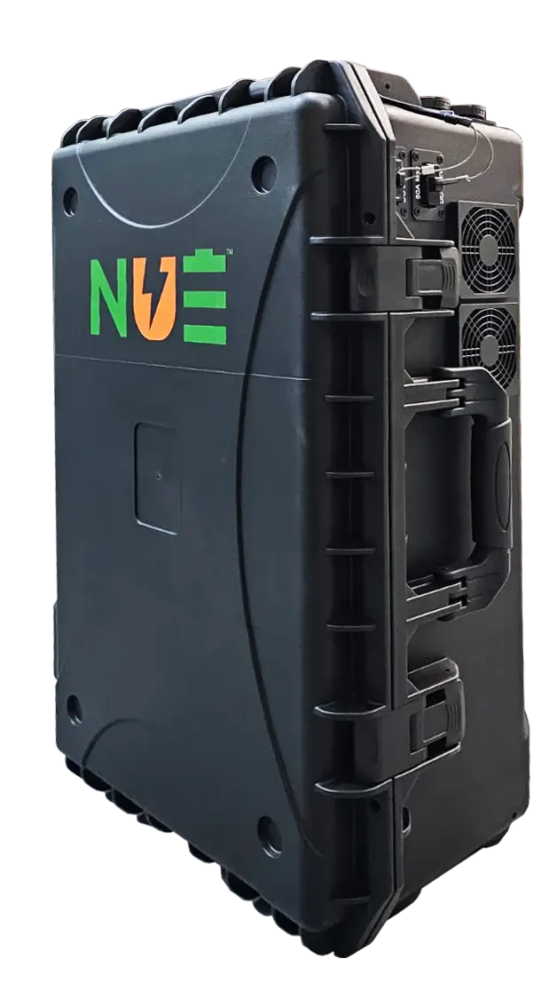 Original Image: New Use Energy – SunCase 3651: 3.6kW inverter, 48V 5.1kWh battery, 2 x 120Vac outlets, 3 x USB-A, 3 x USB-C, Internal 30A charger